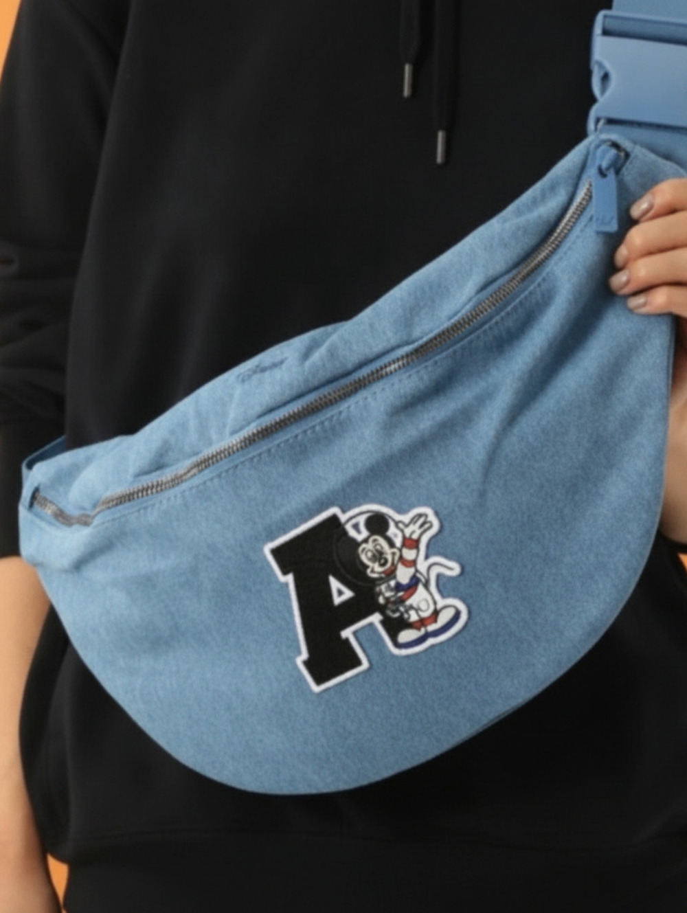 Adidas Originals x Disney Denim Fanny Waist Bag | MSRP: $65 - Picture 2 of 8